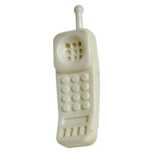 Vintage Tammy Fashion Doll Toy Telephone White circa 1960s Brick Phone